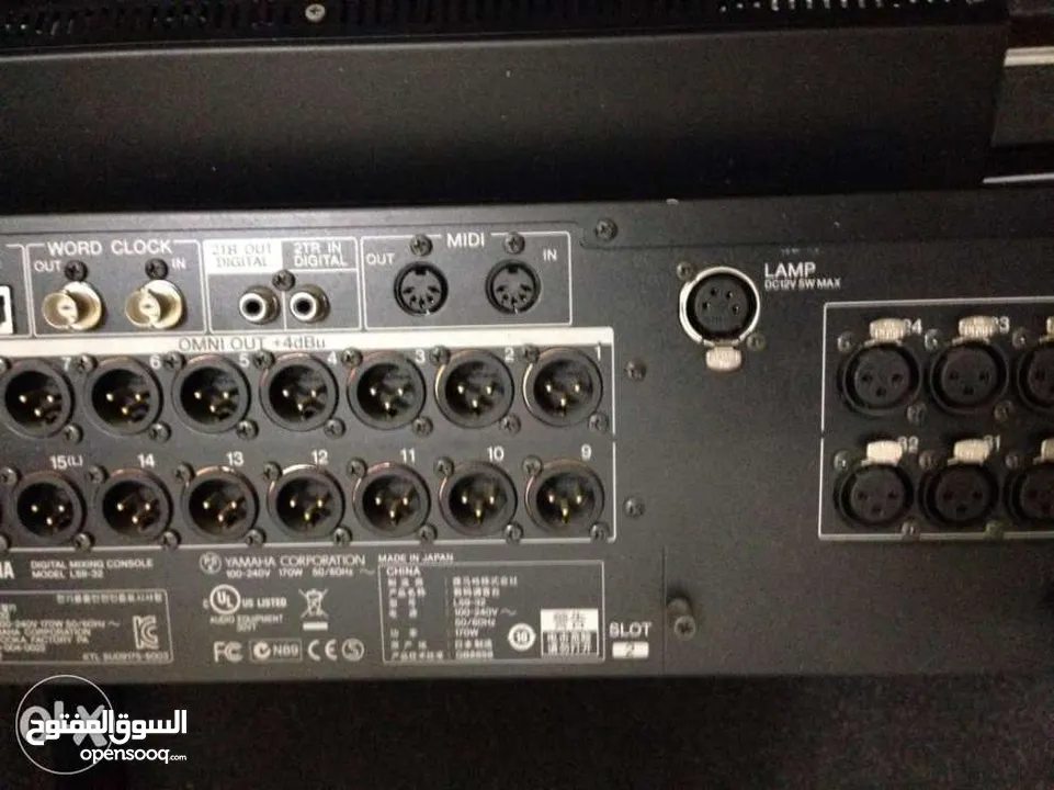 Yamaha LS9 32ch digital mixer in  very good condition 600 kd  Dante MY16 AUD   network card 185kd