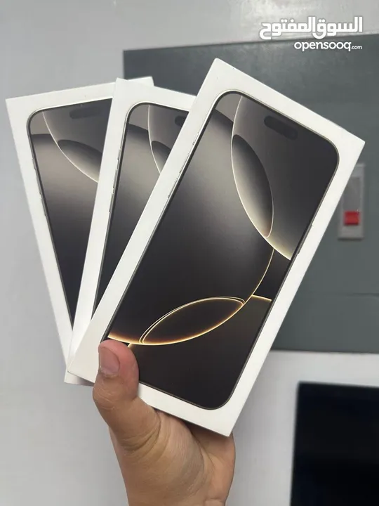 Iphone 16 Pro Max // ايفون 16 برو ماكس جديد كفالة الشرق الاوسط جميع الالوان  افضل سعر