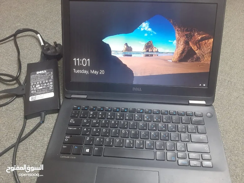 لاب توب ديل للبيع بسعر لقطة ذاكرة داخلية 256 جيجا ssd مع  8 رام ومعالج ايكور 5  مئة د  تواصل واتساب
