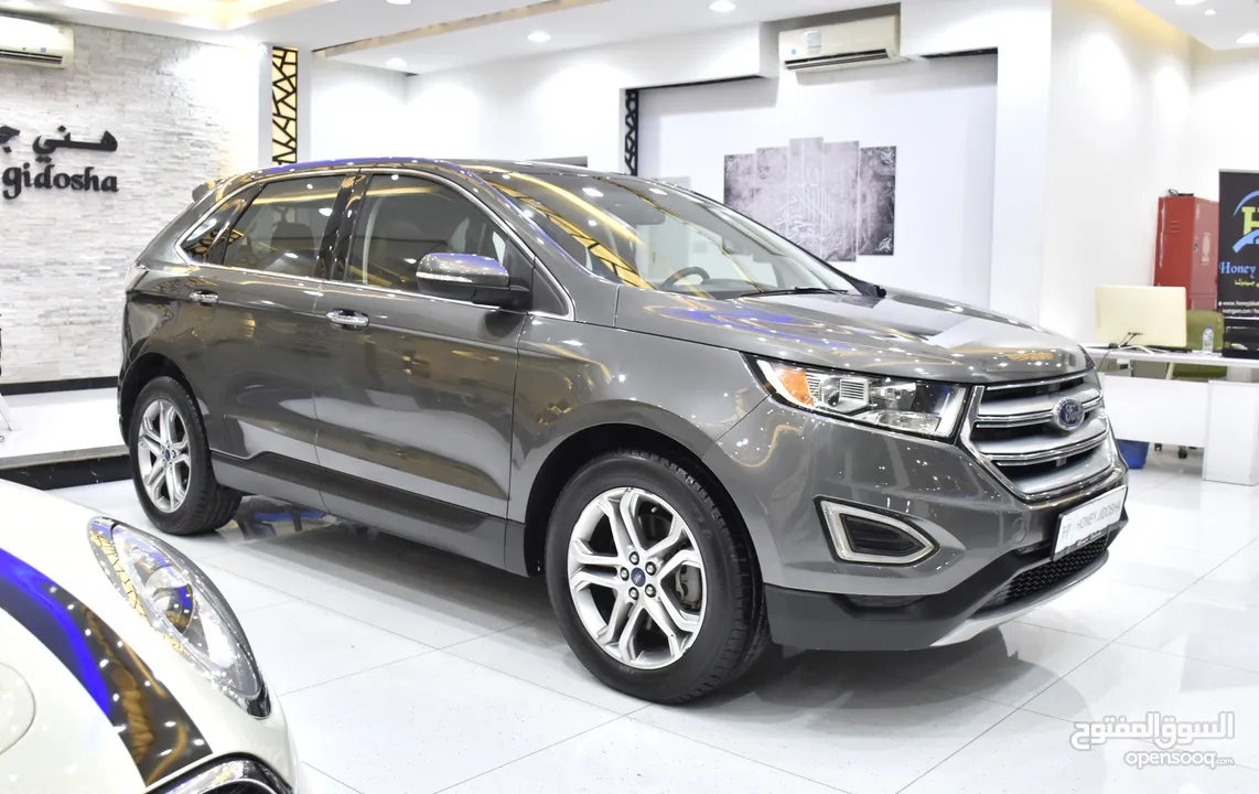 Ford Edge Titanium AWD ( 2016 Model ) in Grey Color GCC Specs