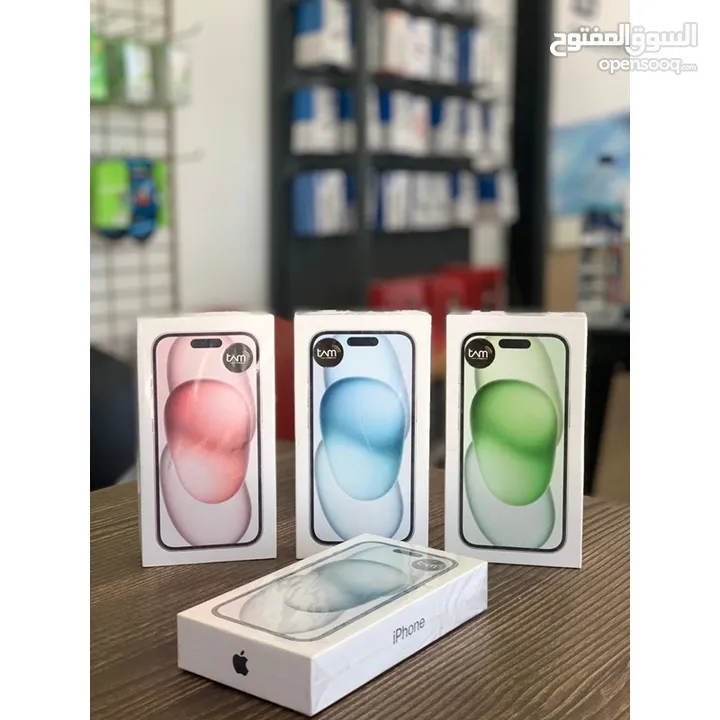IPHONE 15 128GB جديد كفالة لمدة عام حميع الأوان متوفرة