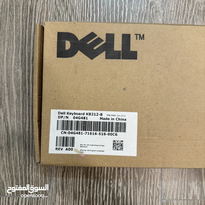 مخفَّضة أكثر من 50% - لوحة مفاتيح ديل جديدة Dell keyboard kb212-b