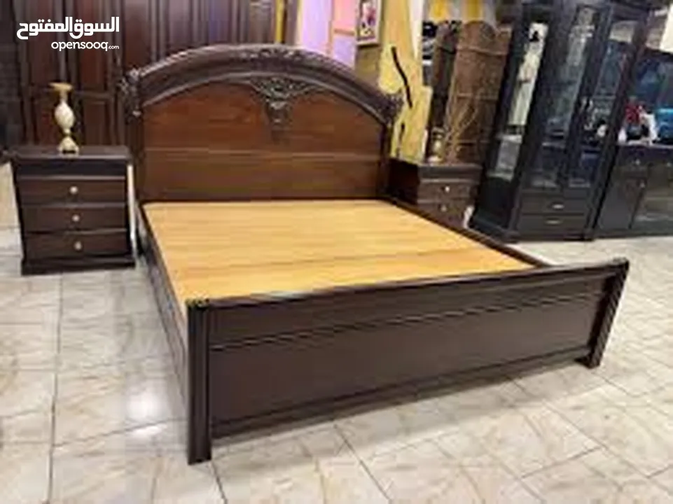 غرفة نوم ماستر خشب زان بوفيه تلفاز بوفيه مطبخ