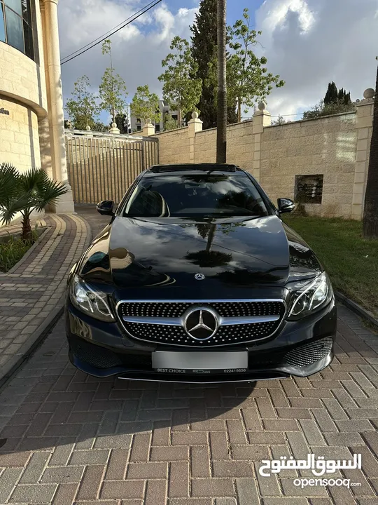 Mercedes E220D  بانوراما  موديل 2017 برخصة  دهان شركة  فل اضافات  امكانية البدل وارد  كرتونه سيارة