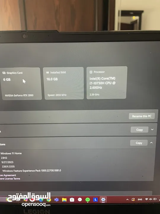 lenovo legion 5 15imh05h
