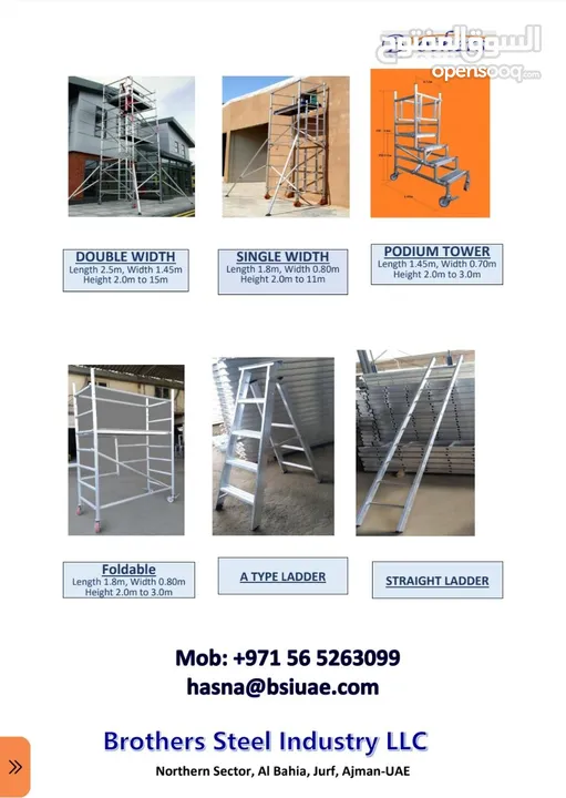 Aluminum Mobile Tower and ladders