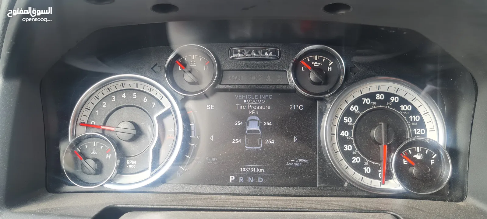 Dodge ram black edition dodge ram 2018   ممشى قليل ( غير قابل للبدل او التقسيط)