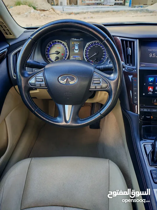إنفنتي Q50 موديل 2017 ، وارد شركة محرك 2.0 تيربو 211 حصان جير أوتوماتيك 7