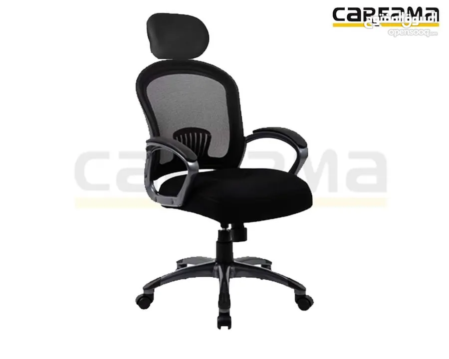 كرسي مساعد طبي مع مسند رقبة بعجلات \ Assistant Mesh Chair with neck support