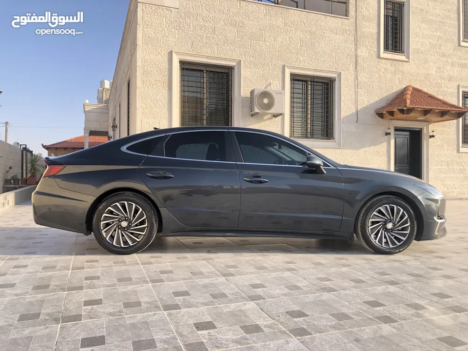 هيونداي سوناتا هايبرد 2020 فحص كامل ممشى قليل بحالة الوكالة للبيع بسعر مغري