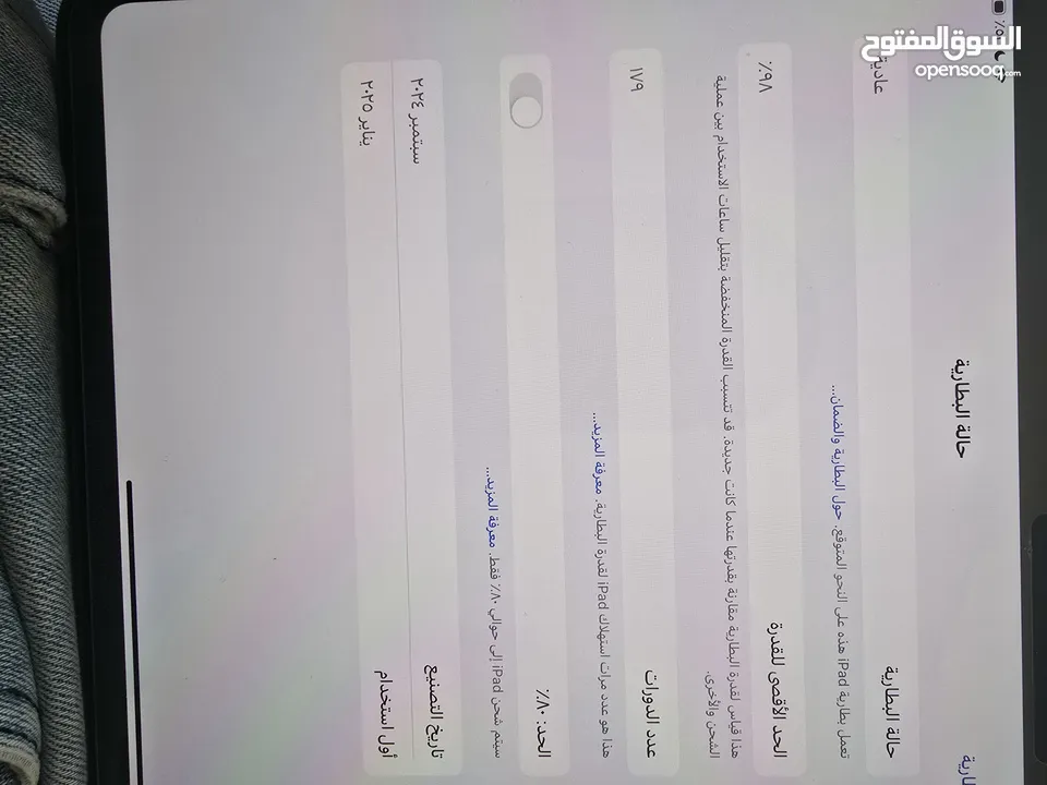 ايباد برو معالج m4 مستخدم شبه جديد