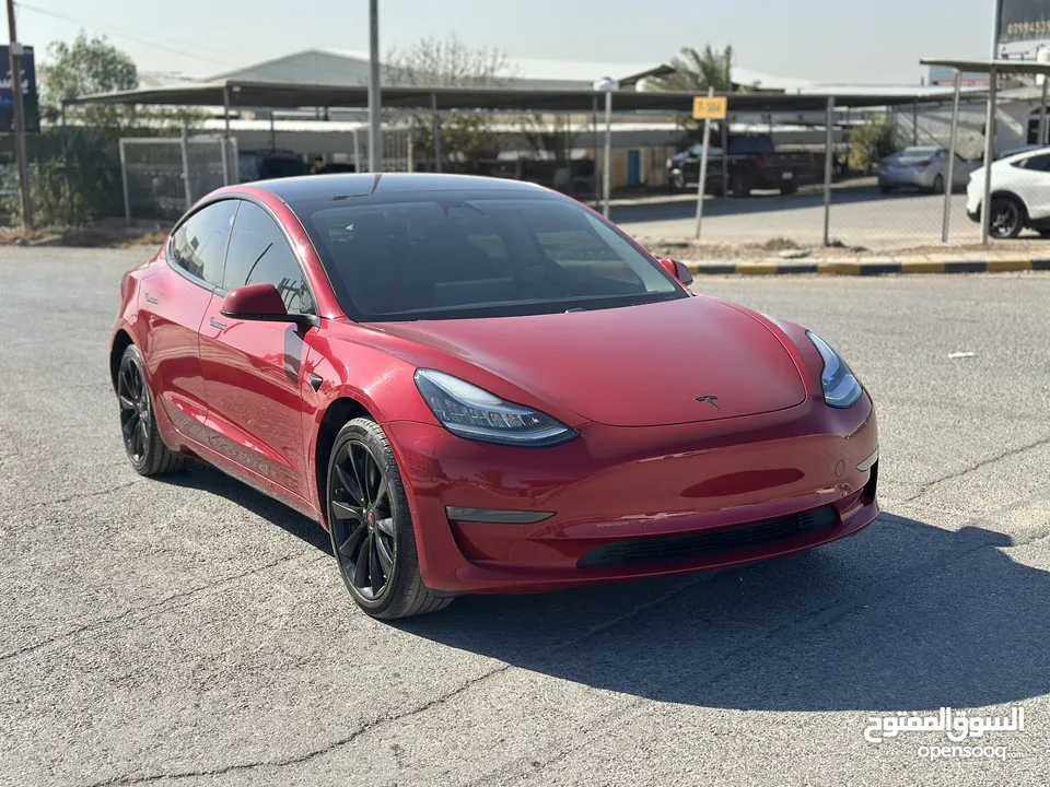 تسلا MODEL 3 موديل 2020  ستاندر بلس حرره خمري مميزه