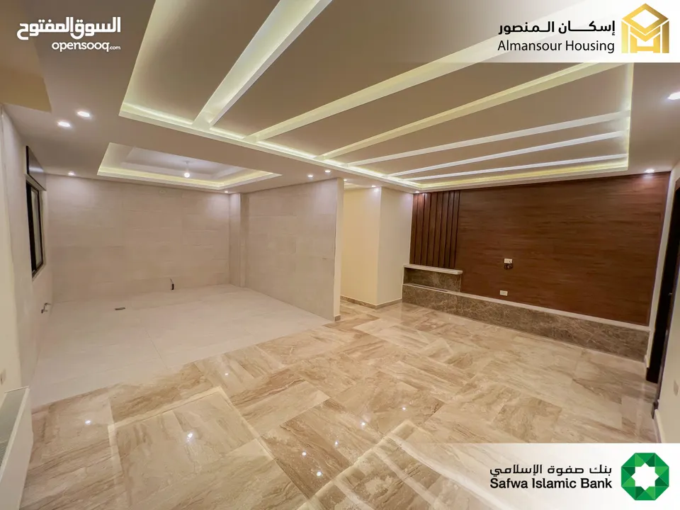 شقة شبه ارضي 235م2 للبيع في منطقة حي المخيل / مشروع النخيل 27 ( إسكان المنصور )