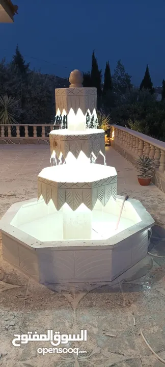 سناسل وديكورات حجر نوافير وشلالات العنوان المفرق