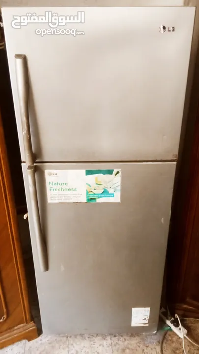 Lg fridge 470 liters - no frost   Condition excellent   Price 12000 l.e