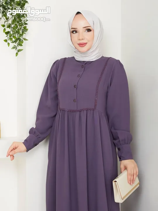 فستان تركي كريب ماركة anila moda