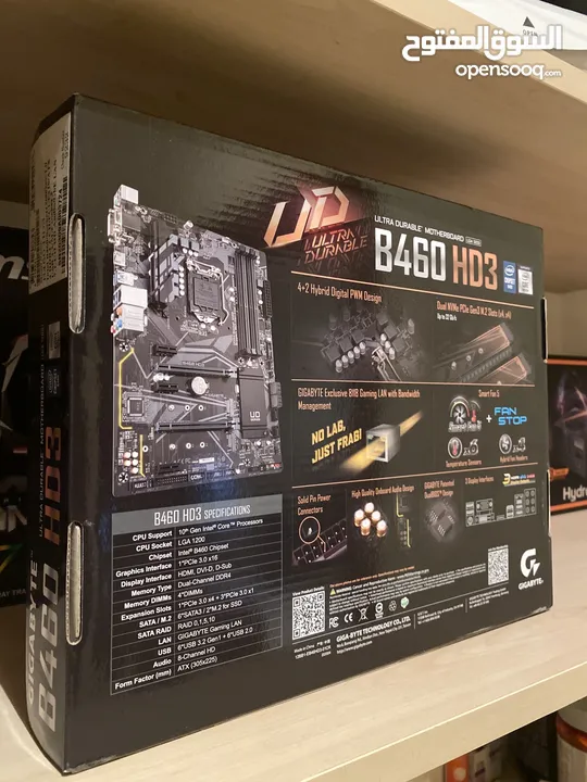 Motherboard - Gigabyte B460 HD3  مع معالج Intel i5 10400  بسعر ممتاز