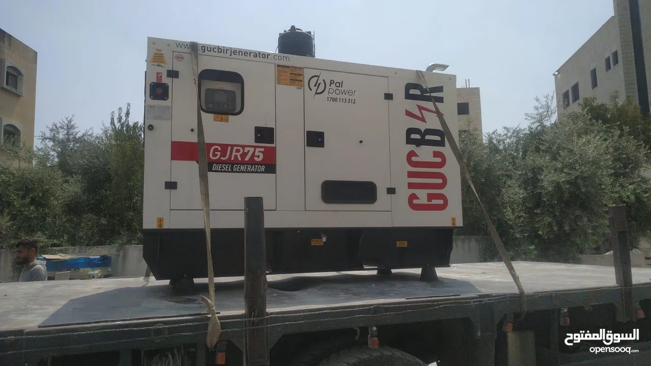 مولد كهربائي 75 KVA متور ايطالي تشغيل اقل من 50 ساعة