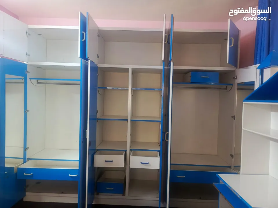 غرفة نوم للبيع مستعمل.مع تختين.فرادات سعر 150 من الاخر