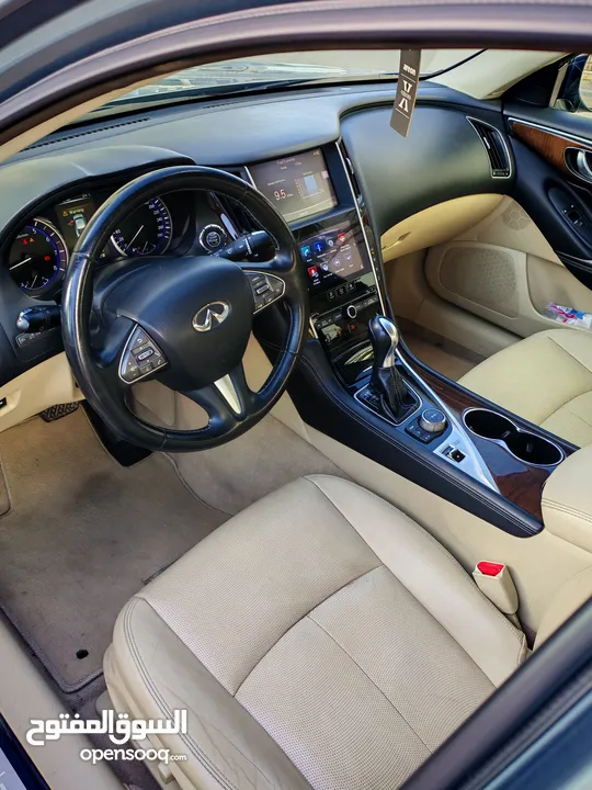 إنفنتي Q50 موديل 2017 ، وارد شركة محرك 2.0 تيربو 211 حصان جير أوتوماتيك 7