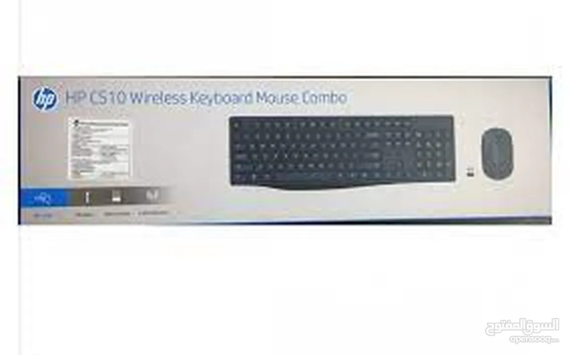 keyboard hp wireless cs10 black combo كيبورد وماوس اتش  ويرلس بي 