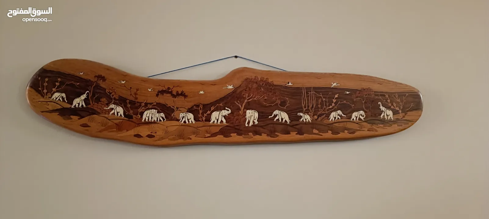 handmade wooden wall art piece