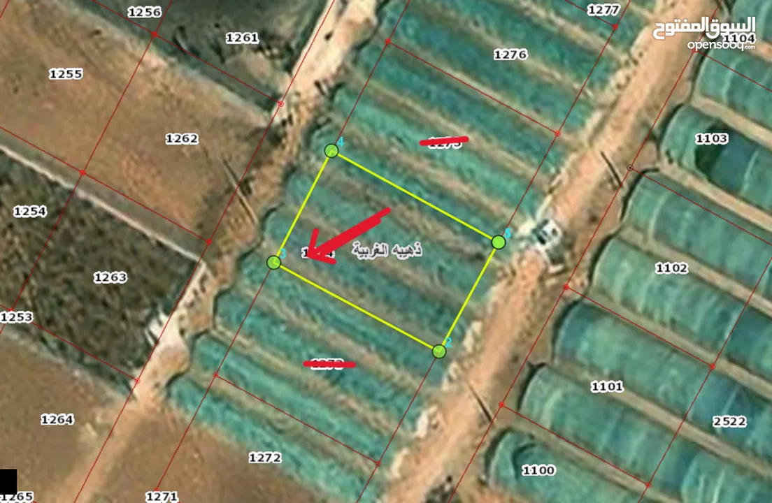قطعة ارض من اراضي الموقر ذهيبة الغربية للبيع