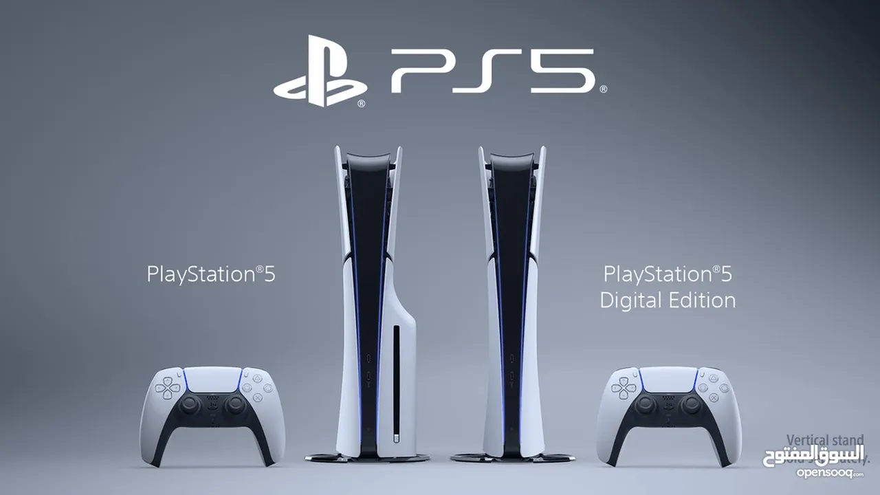 PlayStation 5 (1 TB) CD  وارد شرق اوسط ( جديدة مسكرة بالكرتونة ) مع مدخل CD مش ديجيتال