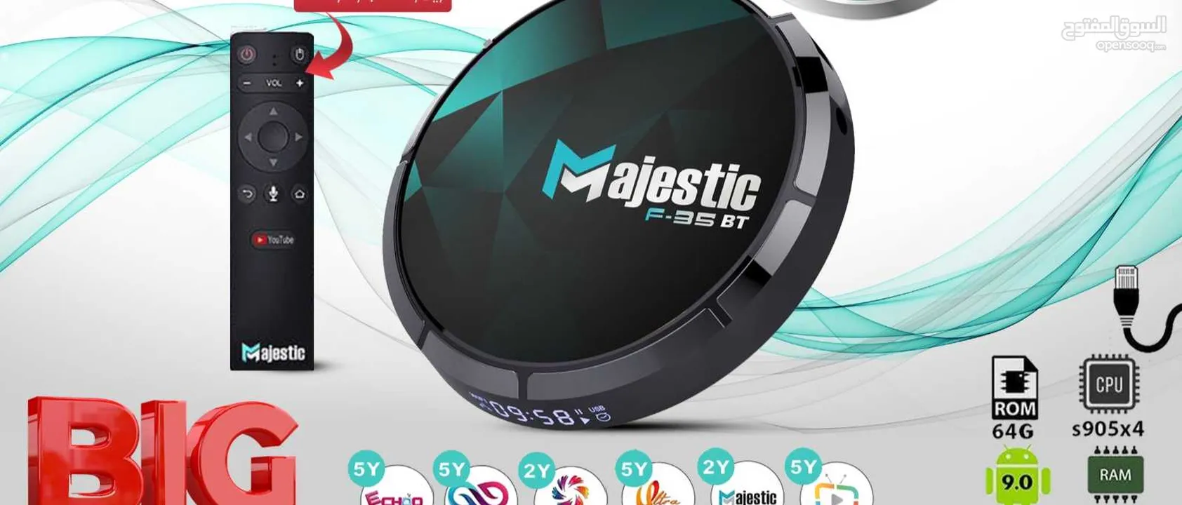 جهاز اندرويد Majestic f35 BT 4g ram - 64g rom  العرض لفتره محدوده