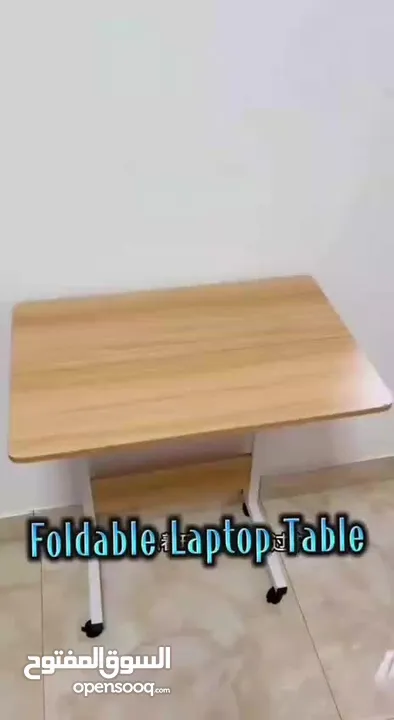 مكتب طلابي عملي ومتنقل بترتيب عصري!  سطح واسع بيساع لابتوب + كتب + أدوات مدرسية  عجلات قوية