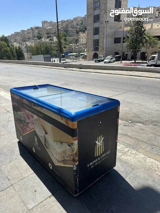 فريزر بطح وارد اوروبي حجم 450 لتر توفير طاقة A+ تبريد ممتاز  كمبرسير embarco للبيع بسعر حرق