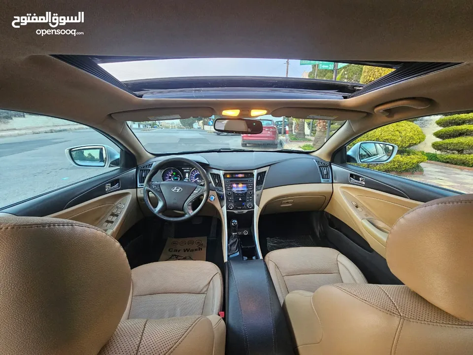 هيونداي سوناتا 2014 مالك واحد من الوكالة فحص كامل 7 جيد دون اي ملاحظة صيانة الشركة جلاتين الشركة