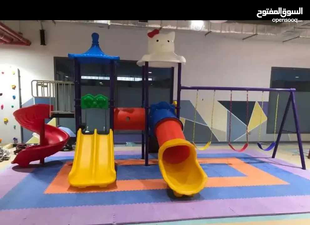 ألعاب مرجيح وزحليق تجهيز روضات طاولات وكراسي سبوارات ارفف دواليب