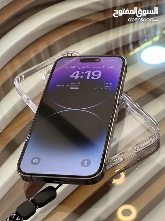 iPhone 14 pro Purple colour battery 89  128Gg شرق اوسط بحال الوكاله