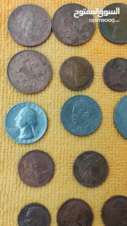 عملات قديمه للبيع بريطانيه .امريكيه كوبيه وعربيه وغربيه