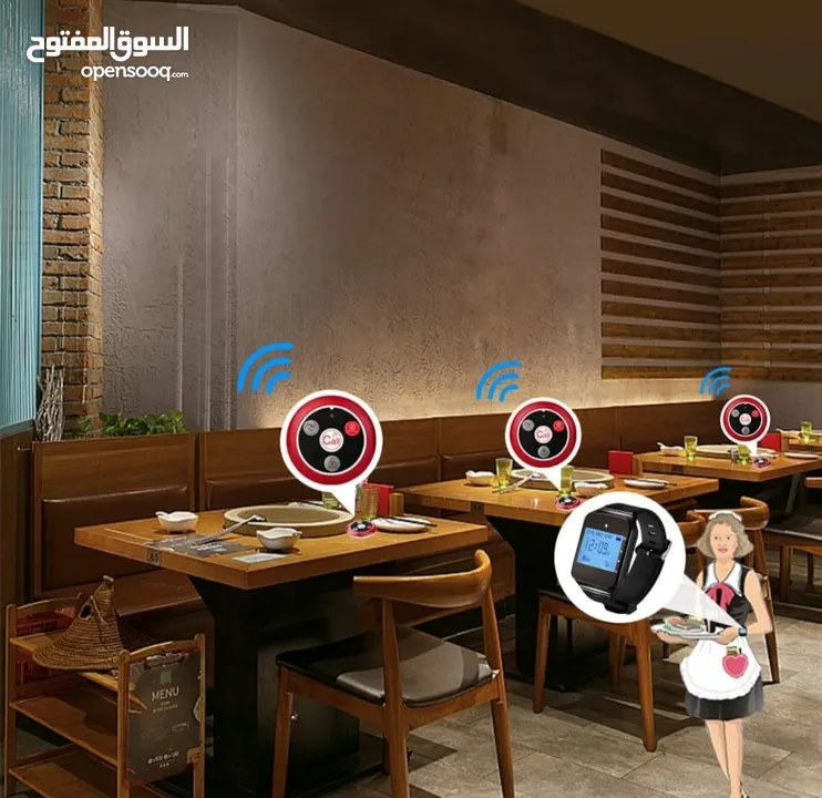 كولر للمطاعم و الكافيهات cafe and restaurants caller