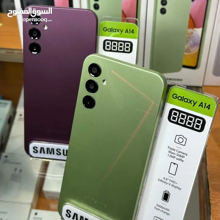 مستعمل اخو الجديد Samsung A14 رام 8 ورام 12 جيجا  128 متوفر توصيل وهدية