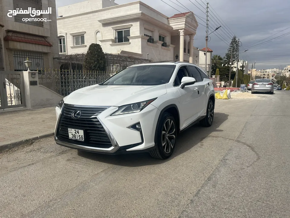 لكزس RX450hL موديل 2018 لون ابيض لؤلؤي وارد وصيانه الوكاله اعلى تصنيف من فئتها