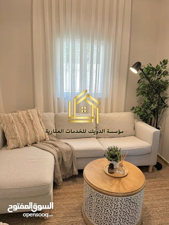 شقة مفروشة سوبر ديلوكس ارضية مع حديقة اعلان رقم (Q51)