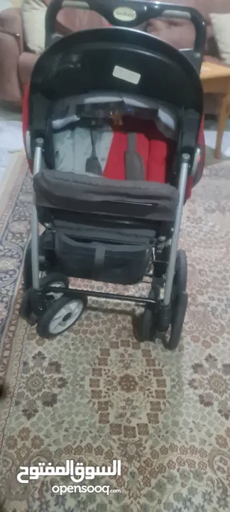 عرباية أطفال قوية ومتينة وشبه جديديدة استعمال قليل وماركة GOODbabY وبحالة ممتازة