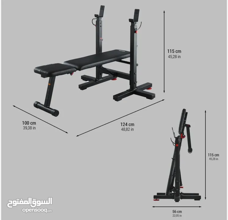 Adjustable bench with weights