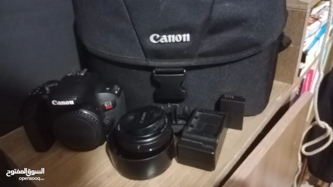 كاميرا  canon EOS Rebel T7i /عدسة 50 mm