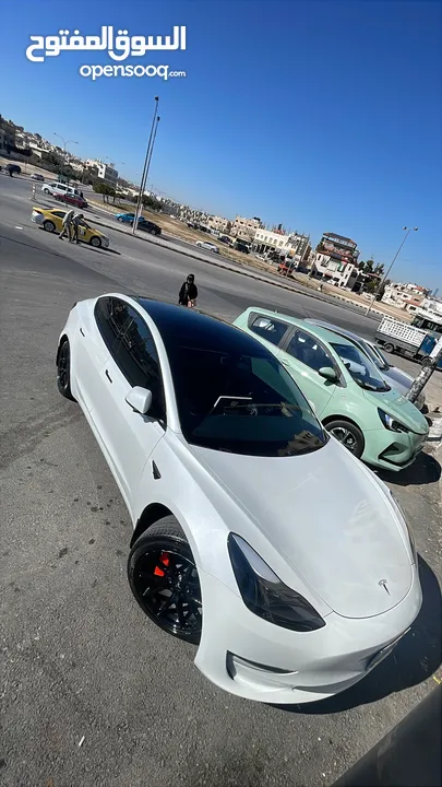 Tesla model 3 stander plus 2023  تسلا مودل  3 ستاندر بلس 2023 فحص كامل 7 جيد ونظيفة جداً