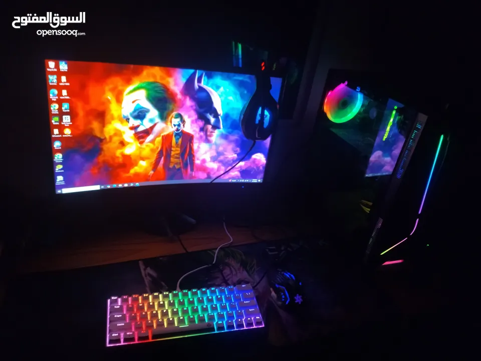 بيسي جيمنج + شاشه سامسونج للبيع