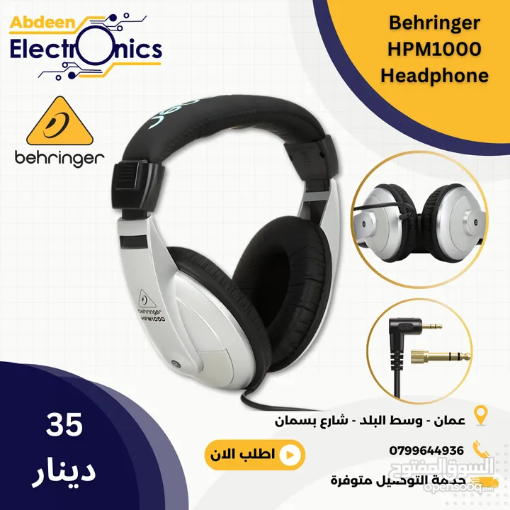 سماعات استديو Behringer HPM1000