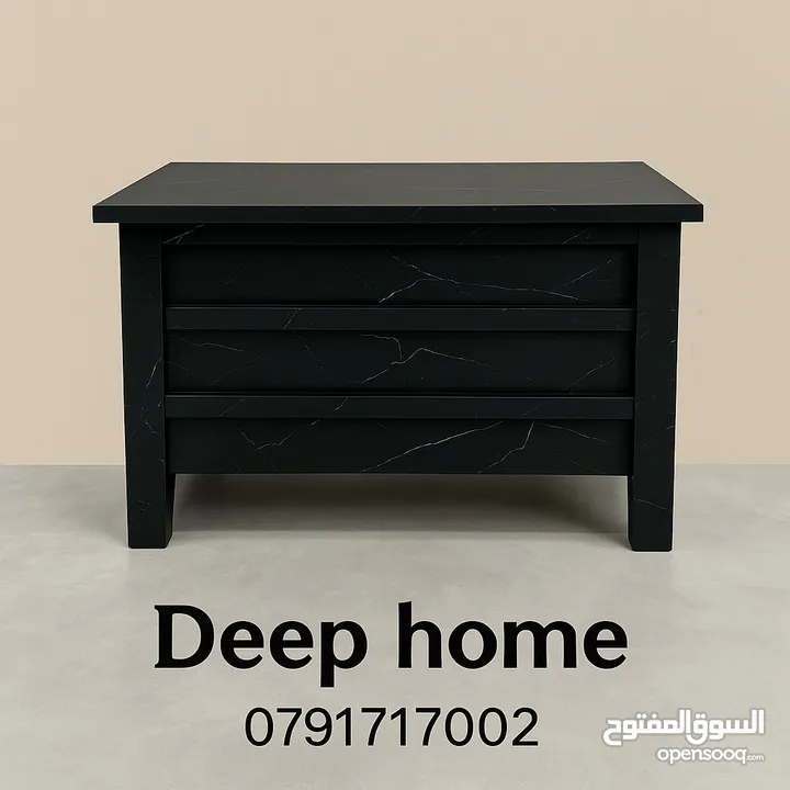 اختر مكتبك بعناية من تشكيلة Deep home الأنيقة، تصميم عملي، خامة فخمة، ومساحات تخزين تريح بالك! مكاتب