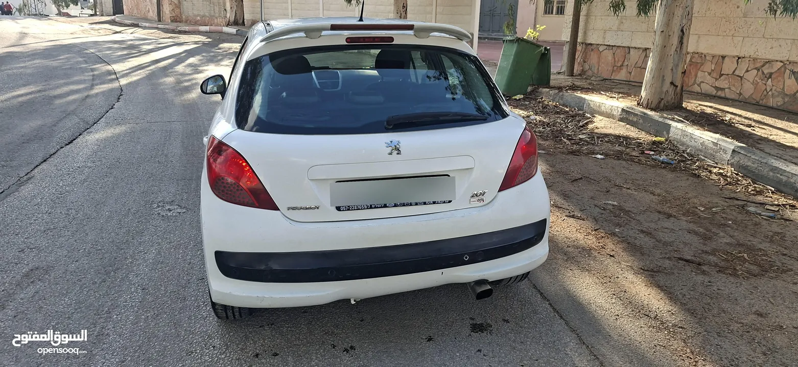 بيجو 207موديل 2009_اتومتيك _ماتور 1600-بنزين اصل برايفت _فحص الف صلاة النبي نظيفة من الاخر