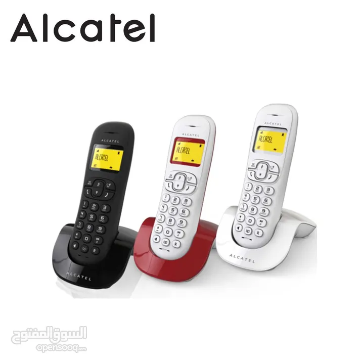 هاتف لاسلكي من شركة الكاتل ALCATEL C250 تلفون ارضي لاسلكي