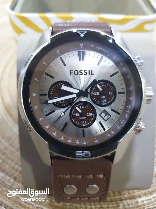 FOSSIL Coachman Chronograph Brown Leather Watch - (241592165) | السوق ...