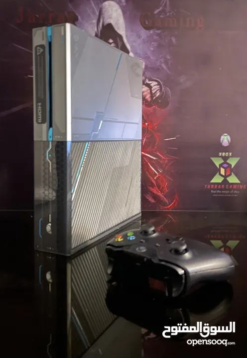 Xbox one 1000 giga Halo edition  بحالة الوكاله